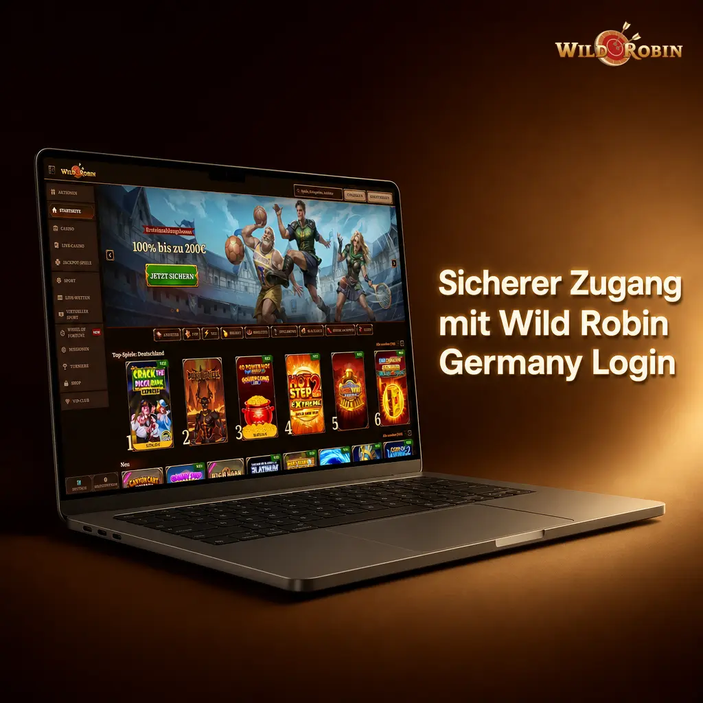 Wild Robin Deutschland Login mit E-Mail, Telefonnummer oder sozialer Anmeldung für sicheren Kontozugang