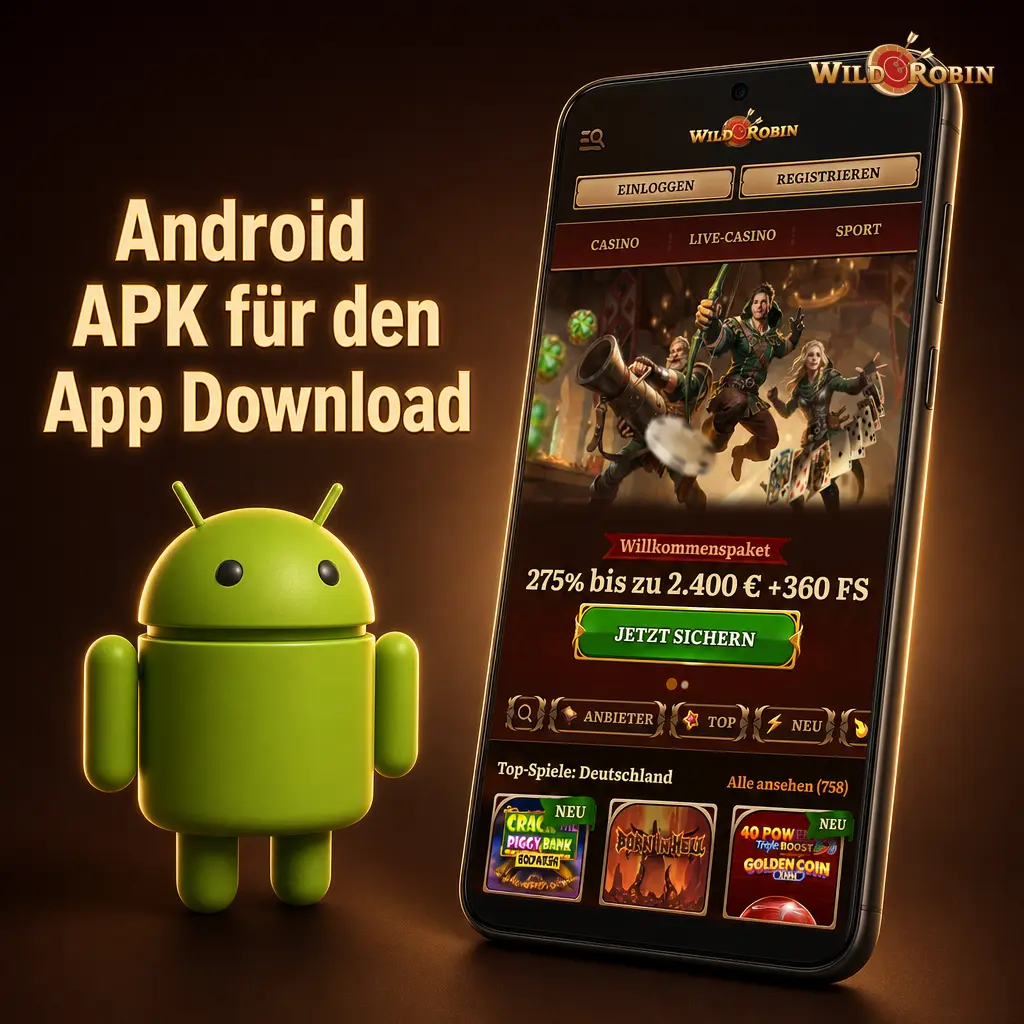 Jak pobrać Wild Robin Casino na swoje urządzenie?