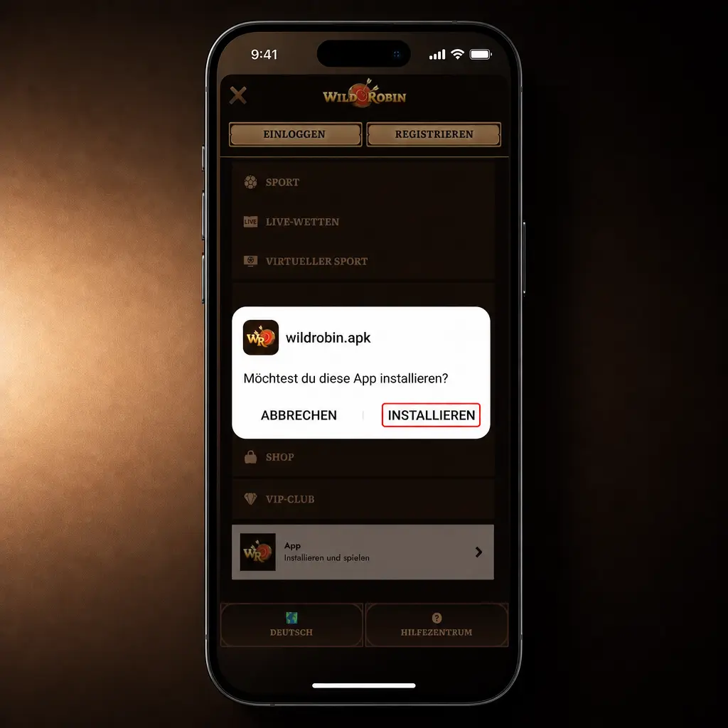 Wild Robin App APK Download Anleitung für Android mit Schritten zu Download, Freigabe, Installation und App-Start