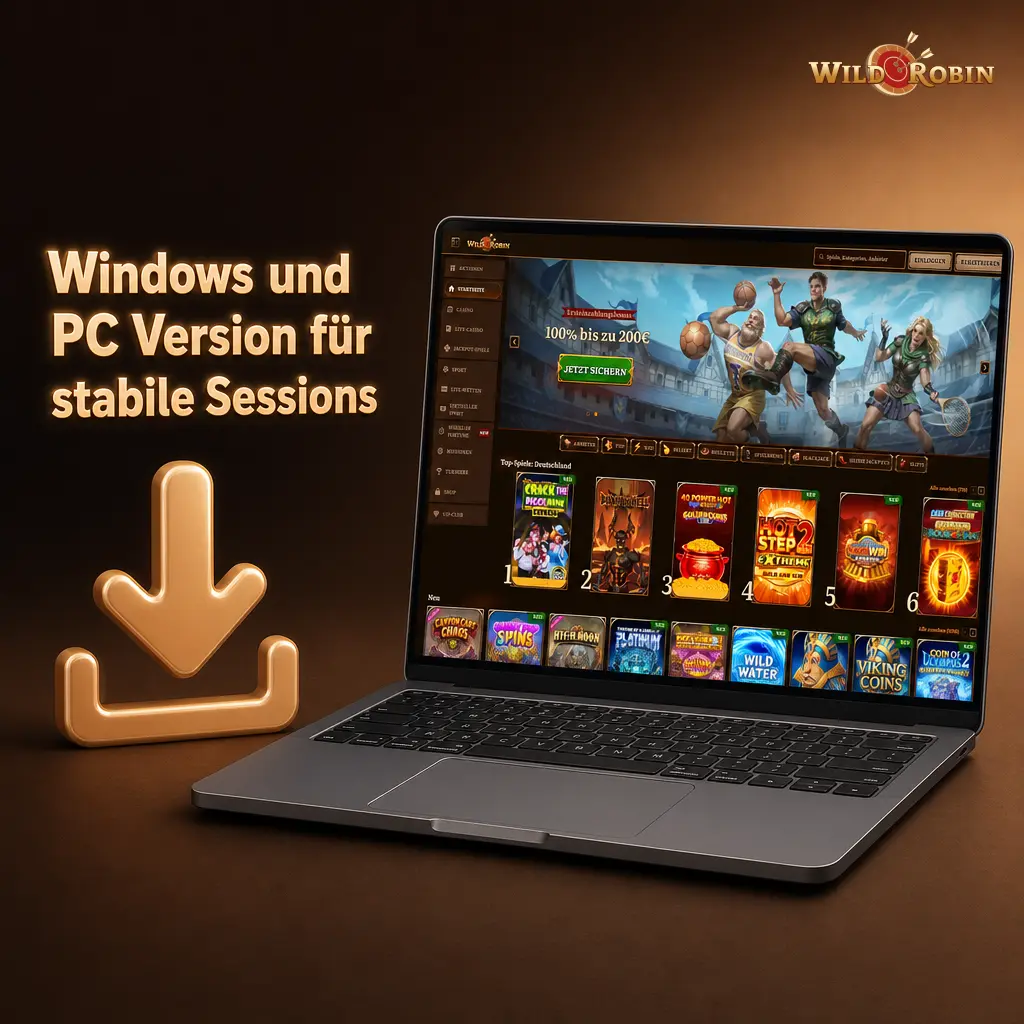 Windows-PC-Download für Sportwetten und Casino mit stabiler Login-, Kassen- und Wettschein-Oberfläche